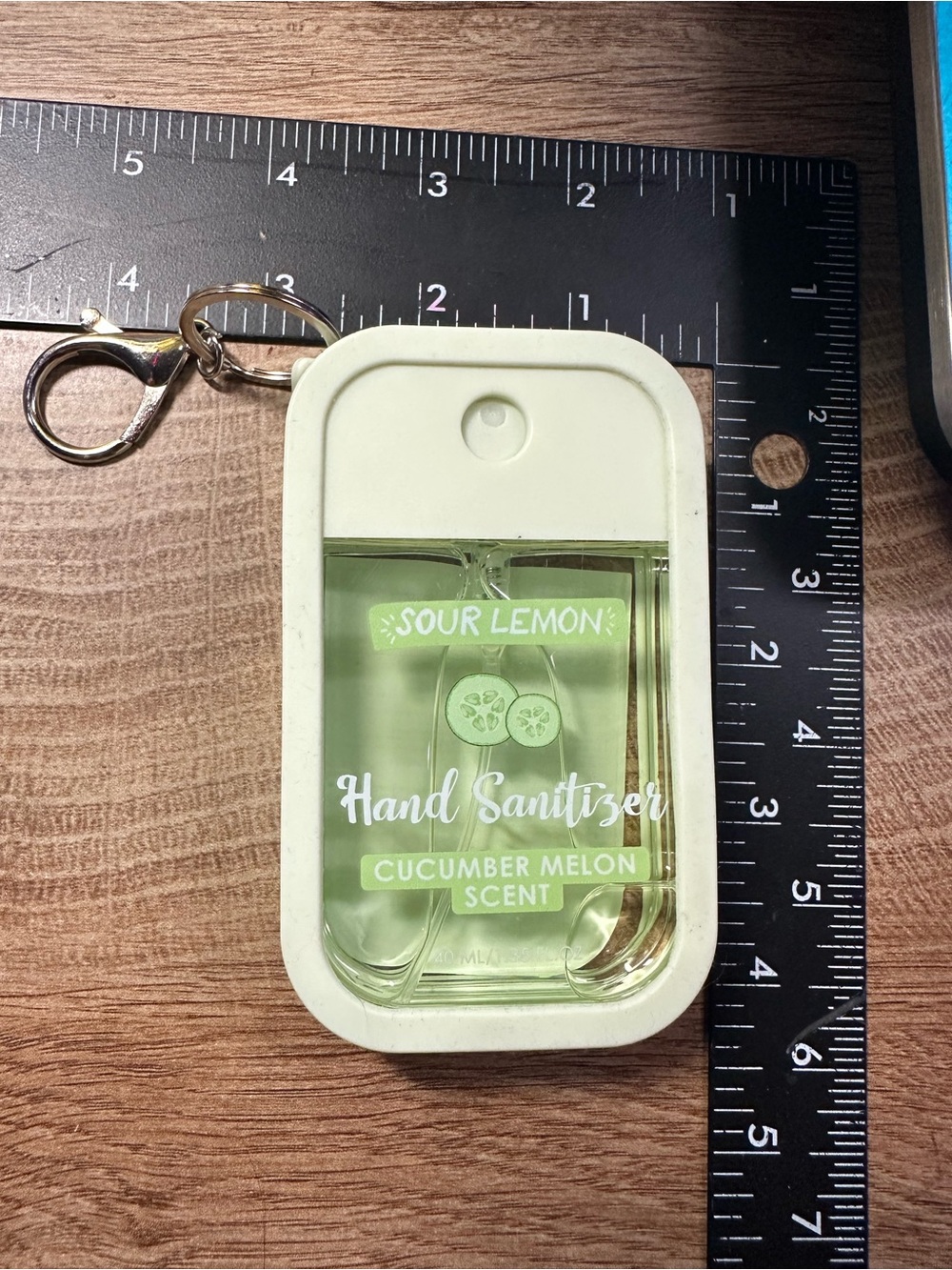 Hand Sanitizer Keychain - Cucumber Melon Scent (Green)